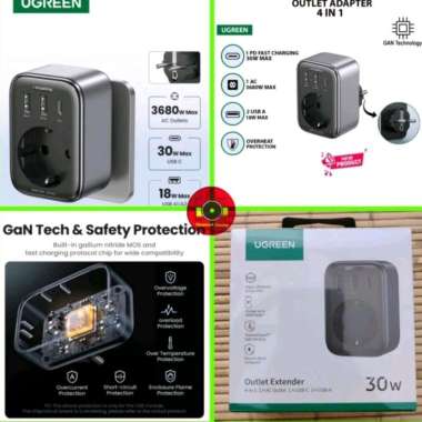 charger UGREEN GaN PD 30W POWER ADAPTER OUTLET EXTENDER CD314 90613
