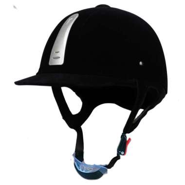 Equestrian Helmet Bahan ABS + Vel Hitam