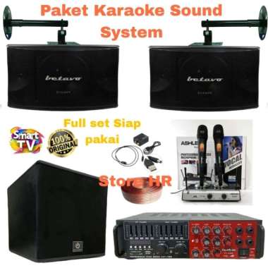 paket sound System karaoke betavo 10 inch termurah komplit Multicolor