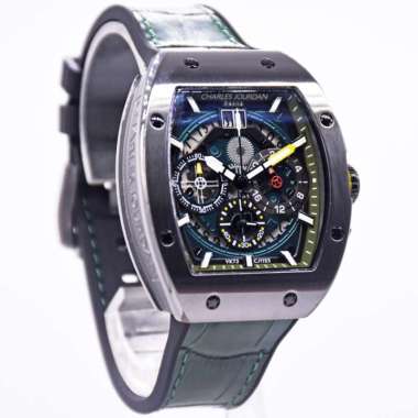 Jam Tangan Charles Jourdan CJ1125 Sport Rubber Strap Army