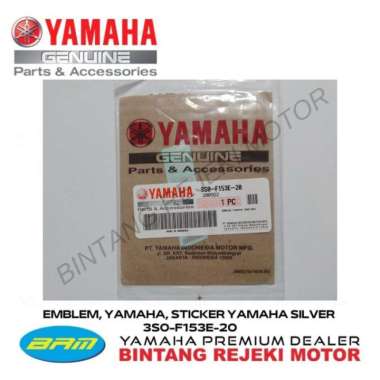 EMBLEM, YAMAHA, STICKER YAMAHA SILVER 3S0-F153E-20