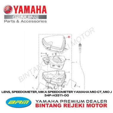 LENS, SPEEDOMETER, MIKA SPEEDOMETER YAMAHA MIO GT, MIO J 54P-H3511-00