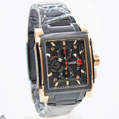 JAM TANGAN BALMER 7948 PRIA CHRONO RANTAI ORIGINAL RG BLACK LS RED