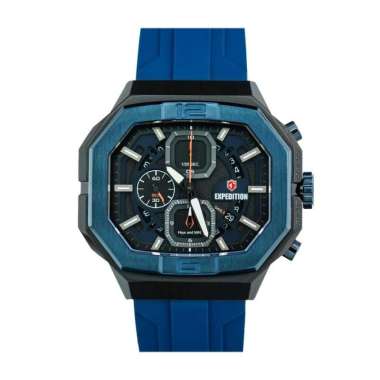 JAM TANGAN PRIA / WANITA EXPEDITION 6813 E 6813 E6813 RUBBER ORIGINAL BLACK BLUE