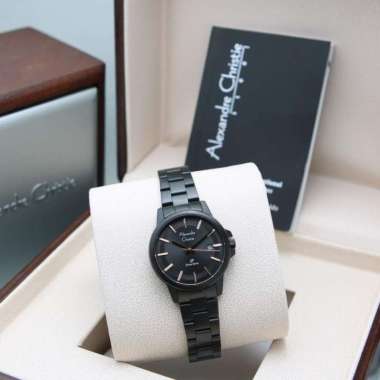 JAM TANGAN WANITA ALEXANDRE CHRISTIE AC 1034 / AC1034 RANTAI ORIGINAL BLACK LIST RG
