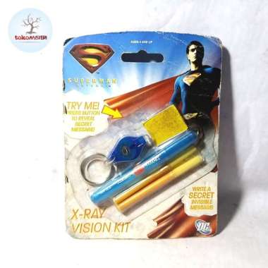 Superman Bolpen Rahasia Detektif Spy Secret Message Invisible Pen Toys