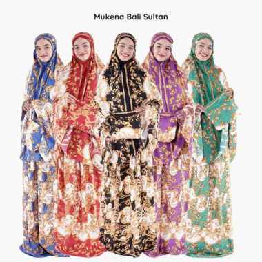 Mukena Bali Motif Sultan Classic Best Quality / Mukena Jumbo Dewasa Hitam
