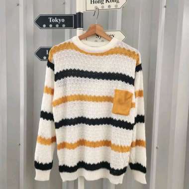 BAJU RAJUT POCKY POPCORN - ATASAN RAJUT BLASTER - KOREAN RAJUT