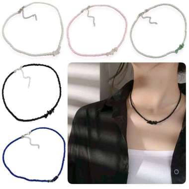 Jennifer Quartz Beads Crystal Necklace Kalung Kristal Batu Alam Manik Manik NL Jennifer Candy