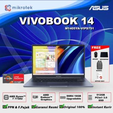 Asus Vivobook 14 Ryzen 7 7730U 16GB 512 SSD 14 W11 OHS M1405YA-VIPS751 Asus Vivobook 14 Ryzen 7 cool