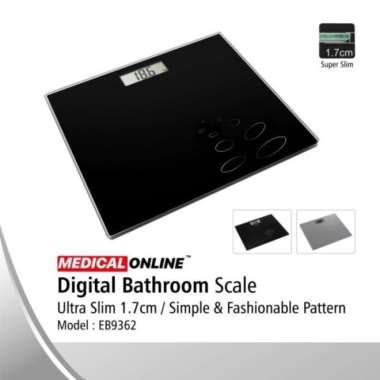 TIMBANGAN BADAN DIGITAL ONEMED EB-9362 EB9362 BODY SCALE 150KG MEDICAL ONLINE Black