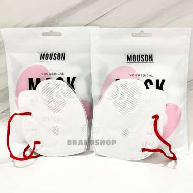 Mouson Masker Duckbill Hello Kitty 3ply isi 10 pcs Merah
