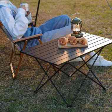 PHMALL Meja Lipat Piknik Portable Foldable Camping Table with Bag PH3 Meja Kursi Anak Jualan Makan M