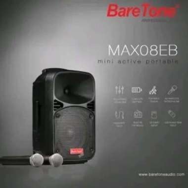Termurah Speaker Portable Amplifier Wireless Baretone Max8Eb - 8 Inch Termurah