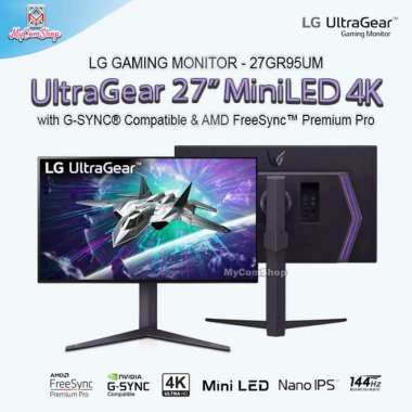 LG ULTRAGEAR GAMING MONITOR 27" MINILED 4K UHD NANO IPS 144HZ 27GR95UM