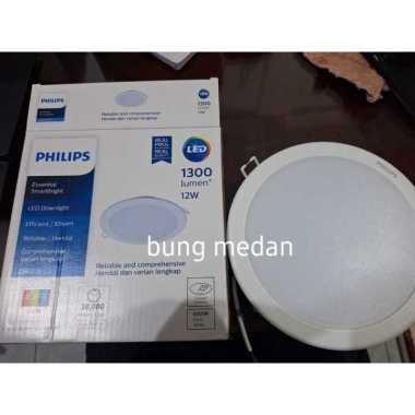 Lampu Led Philips DN027B g3 12w 12 Watt PANEL DOWNLIGHT Tanam BULAT PUTIH 6500k cw