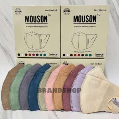 Mouson Duckbill Masker 4ply isi 50 pcs Mix 4ply Mouson