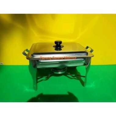 Tempat Prasmanan Segi Stainles Pan With Stove Dai ichi Dai Chi Stenlis
