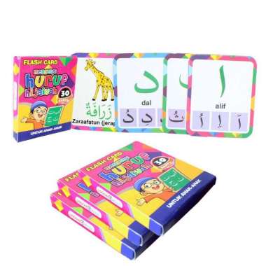 Kartu Belajar Anak Mengenal Huruf Angka dan hijaiyah Hijaiyah