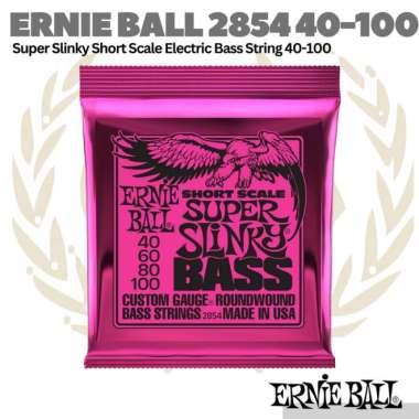 Ernie Ball 2854 Nickel Wound Short Scale Bass Strings, 40-100