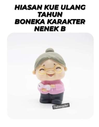 HIASAN KUE BONEKA KARAKTER NENEK/OMA BERDIRI B130B 1PCS