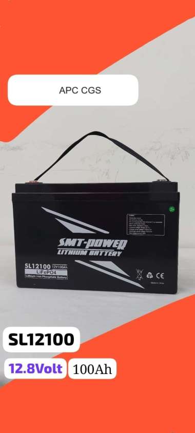 Battery LIFEPO4 Lithium SMT SL100 - 12V 100ah LIFEPO4 BATERAI LITHIUM ORIGINAL SMT