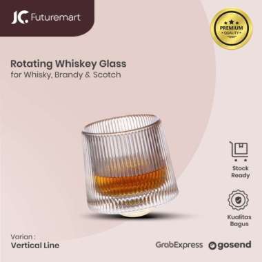 Gelas Kaca Whisky Rotating Whiskey Scotch Brandy Crystal Glass - C307T-150ml C307T-150ml