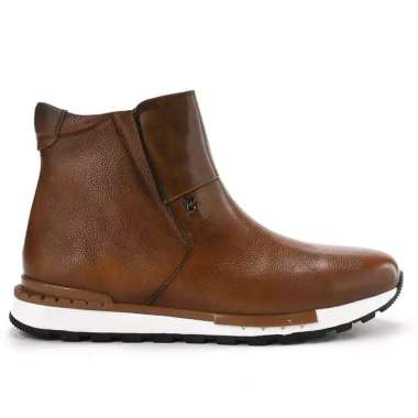 PL27 SEPATU PRIA BOOT PLAYBOY ORIGINAL BOOTS KULIT ASLI ORI BRANDED COKLAT BROWN