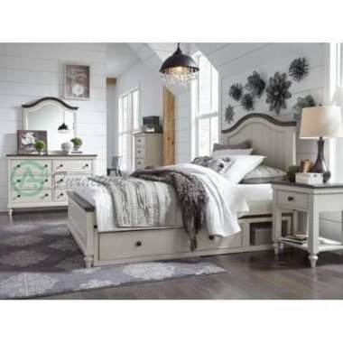 Set Kamar Tidur Anak Informa Hagans Warna Duco Putih - Kayu Mahoni