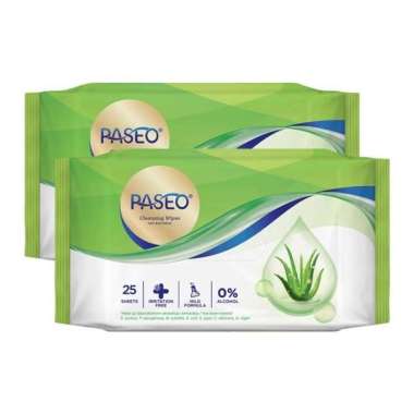 BUY 1 GET 1 - TISSUE BASAH PASEO JOJOBA CAMOMILE ANTI BACTERIAL JOJOBA (PINK 50 SHEETS)
