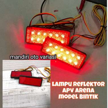 Lampu reflektor bumper belakang mobil APV ARENA model bintik