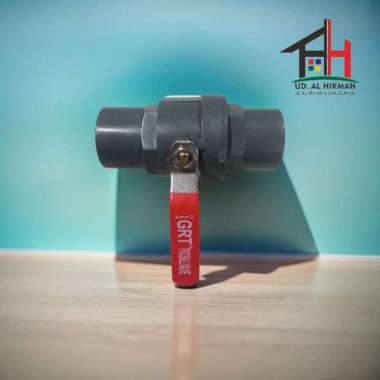 STOP KRAN PVC TEBAL BALL VALVE PVC GAGANG STAINLESS 1" GRT