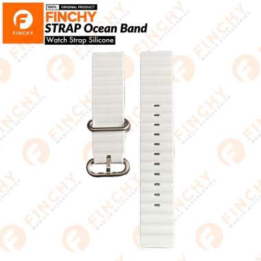 Finchy Ocean Strap LG watch sport W280 Replacement Silicone Wristband Tali Jam Smartwatch White