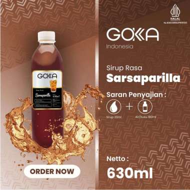 Gokka Syrup Sarsaparilla / Sirup Gokka Rasa Sarsaparilla 630ml