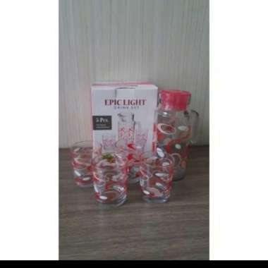teko set cangkir beling Epic light drink set KIG instan