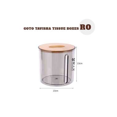 Goto Tavisha Tempat Tisu Kotak Tissue Box Organizer Tisue Kayu Estetik RO COFFEE