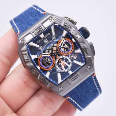 Jam Tangan Pria Crocodile CM-045D24F CM-045G24B CM-045G24C Original Biru