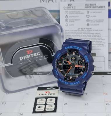 Jam Tangan Pria Digitec 2011 Analog Digital Original Biru