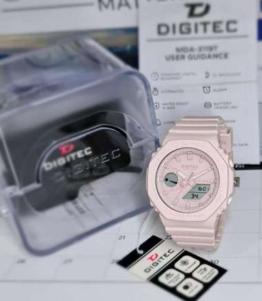 Original 100%!! Digitec DG-3119T Dg 3119T DG3119 - Jam Tangan Wanita Double Time garansi Resmi pink
