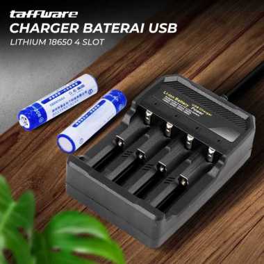 Taffware Charger Baterai USB Lithium 18650 4 Slot