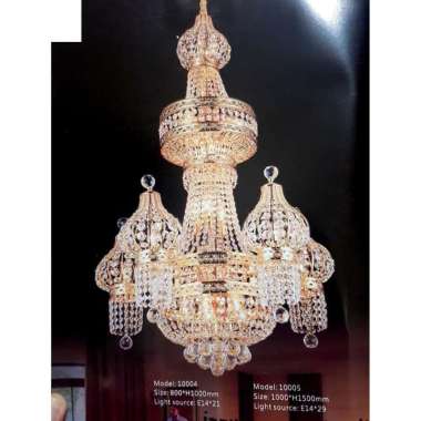 LAMPU GANTUNG KRISTAL 10005 / LAMPU HIAS / LAMPU VOID TANGGA