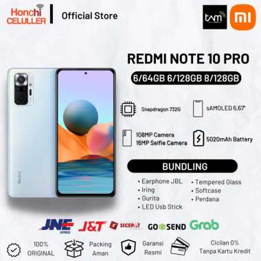 Xiaomi Redmi Note 10 Pro 4G 8/128GB 6/128GB 6/64GB Garansi Resmi Xiaomi Indonesia TAM NOTE 10 PRO 6/