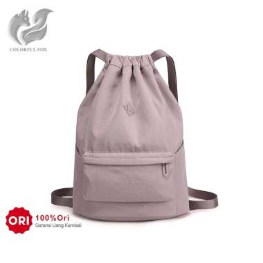 COLORFUL FOX 8536 Tas Ransel Wanita Backpack Wanita Remaja Tas Bahan Anti Air Lilac Purple