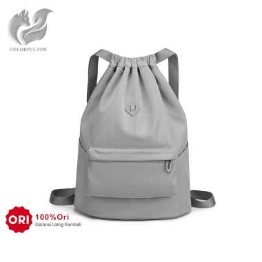 COLORFUL FOX 8536 Tas Ransel Wanita Backpack Wanita Remaja Tas Bahan Anti Air Gray