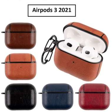 CASEAIRPODS PRO CASE LEATHER AIRPODS PRO AIRPODS 3 2021 - MARKMARKET Airpods Pro Cokelat