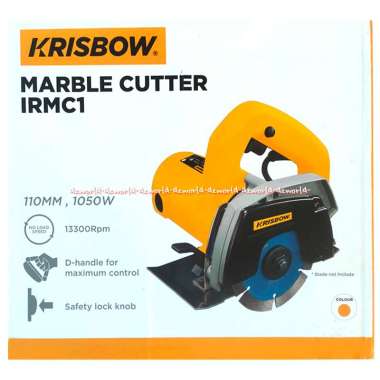 Krisbow Marble Cutter 110mm Alat Mesin Pemotong Keramik Marmer Granit Kris Bow Gerinda Gergaji Grind