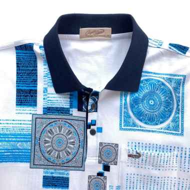 Crocodile DIAMOND 1821 - Kaos Kerah Pria Men Polo Original Relax fit - Katun White L
