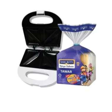 SANDWICH MAKER - HSM 020 + SARI ROTI TAWAR SPECIAL / SANDWICH TOASTER + roti