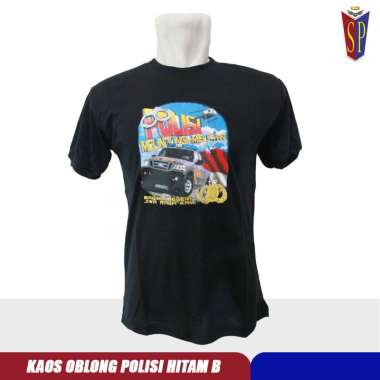 Kaos Polisi Gambar - Kaos Dalam Polisi Gambar Hitam