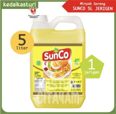 Sunco 5 Liter Minyak Goreng - 1 Jerigen